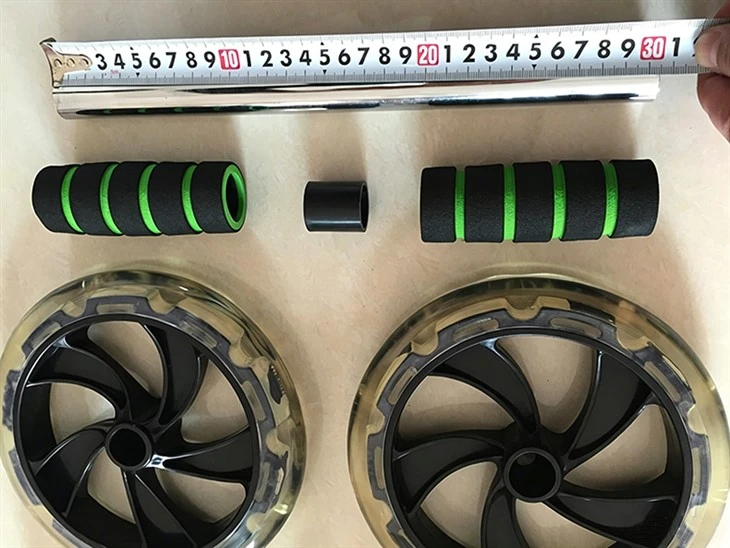 200mm Transparent Silent Double Wheel Ab Roller factory