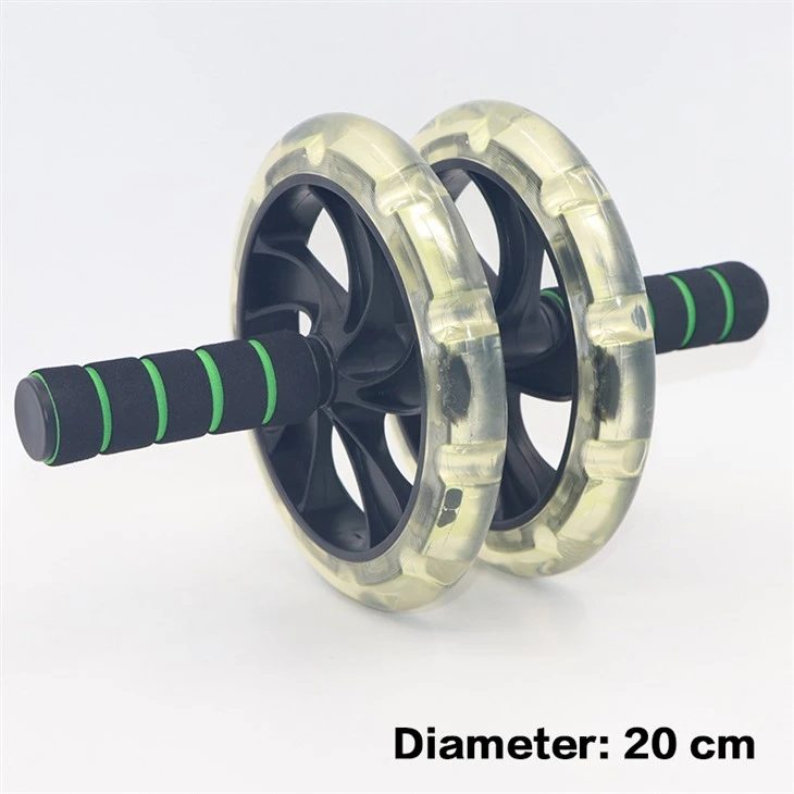200mm Transparent Silent Double Wheel Ab Roller best